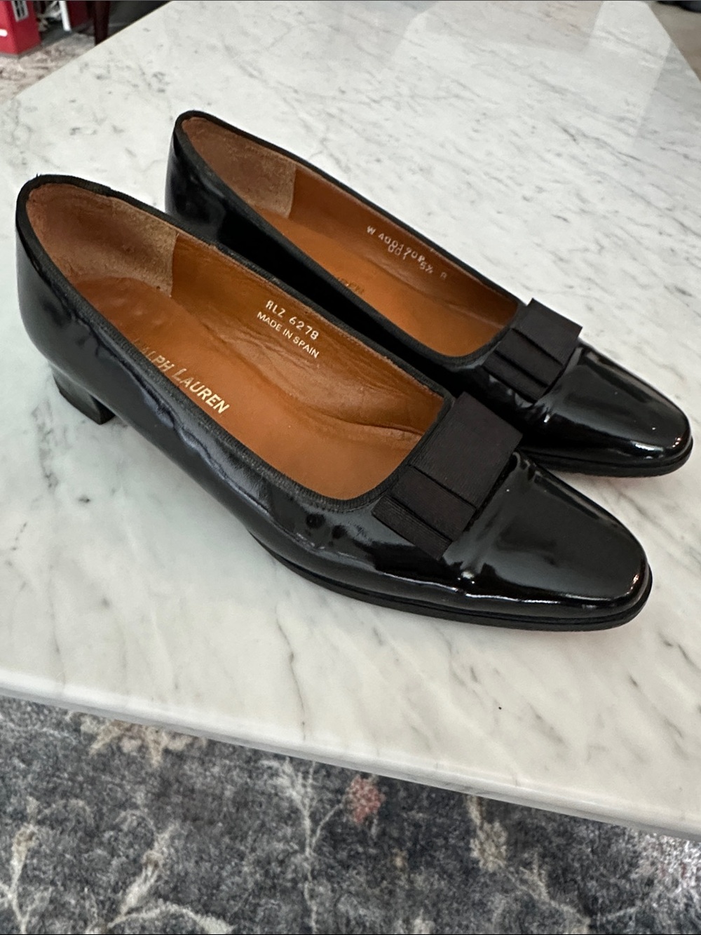 Ralph Lauren Vintage Black Low Heel Pumps